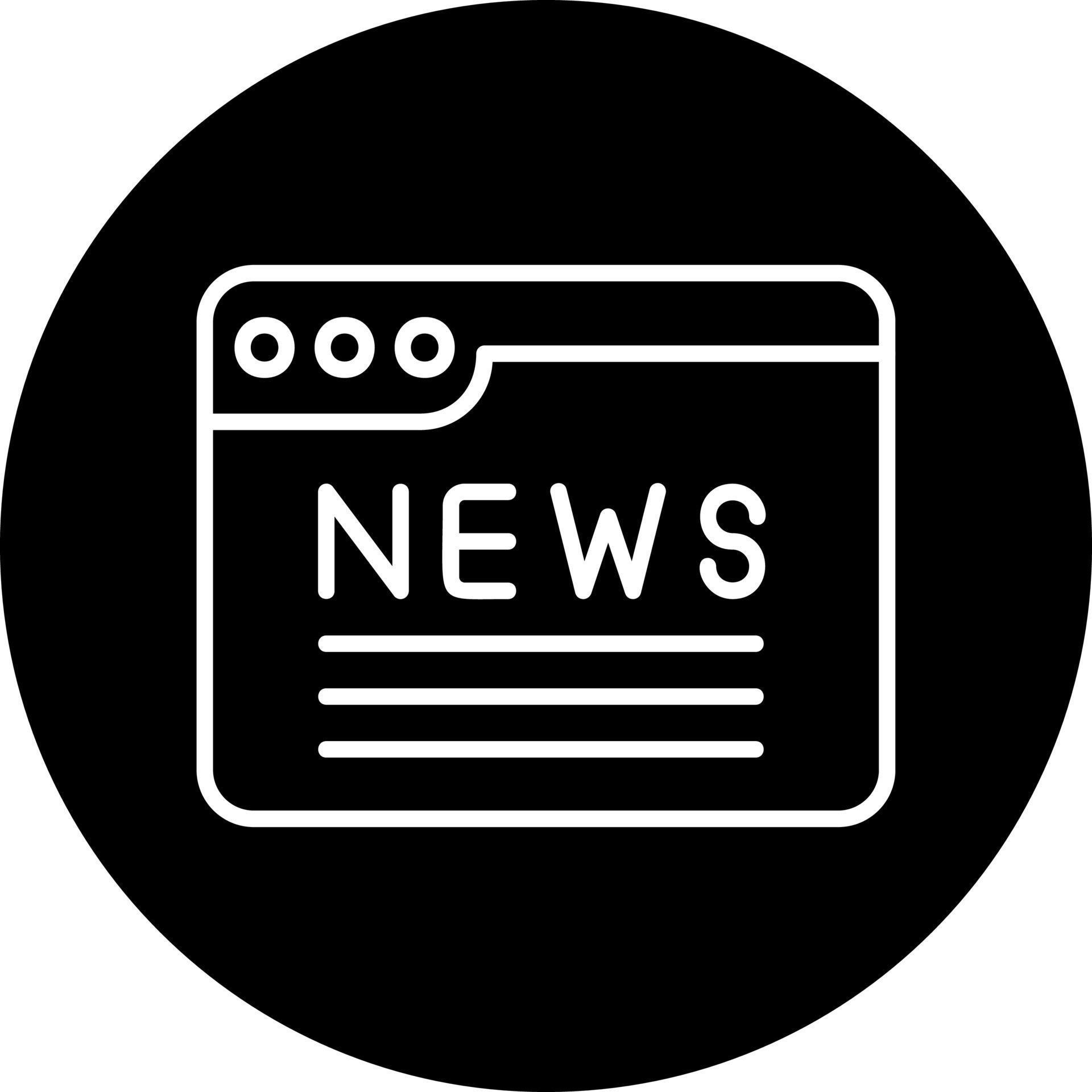 News Vector Icon 21015001 Vector Art at Vecteezy