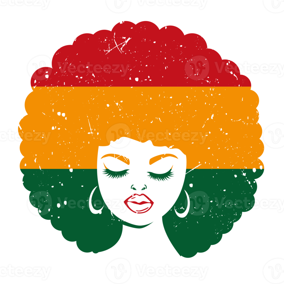 Women black awareness style africa day design vintage png