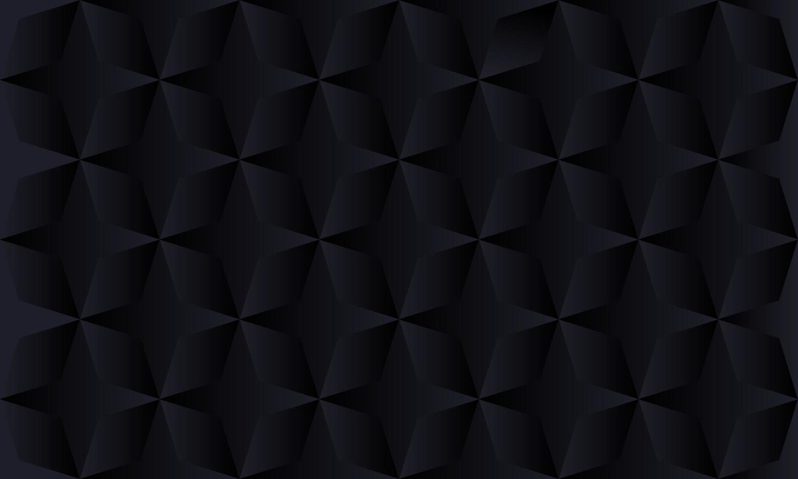 Modern 3d black stars seamless wallpaper pattern background vector