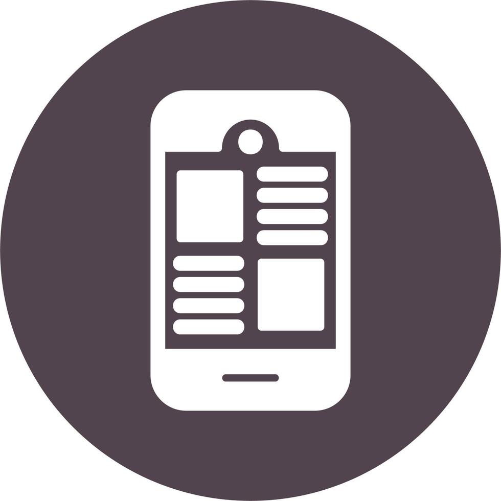 Mobile App Vector Icon
