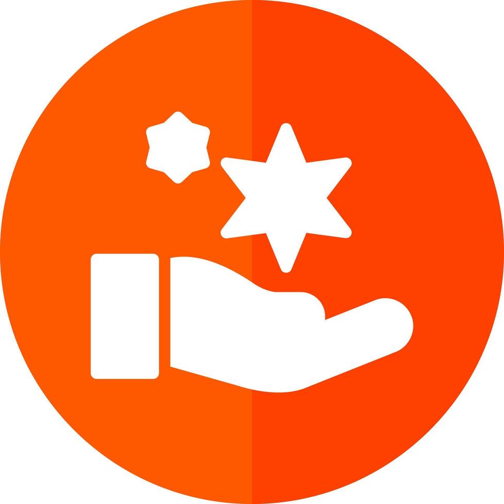 Hand Sparkles Vector Icon Design