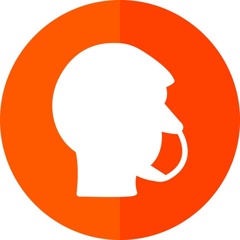 Head Side Mask Vector Icon Design