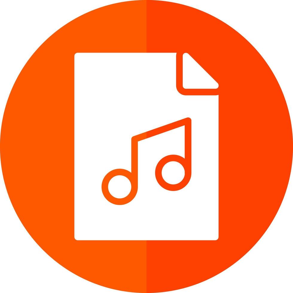 diseño de icono de vector de audio de archivo