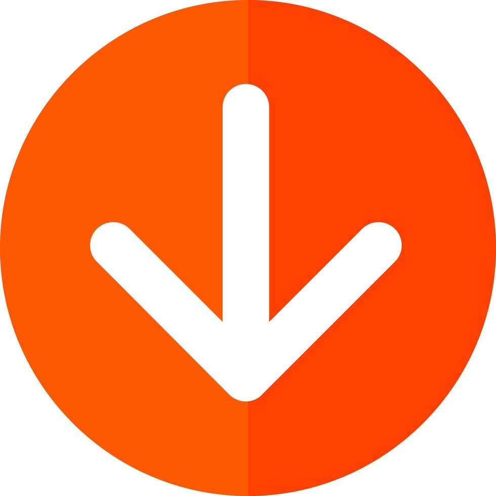 Arrow Down Vector Icon Design