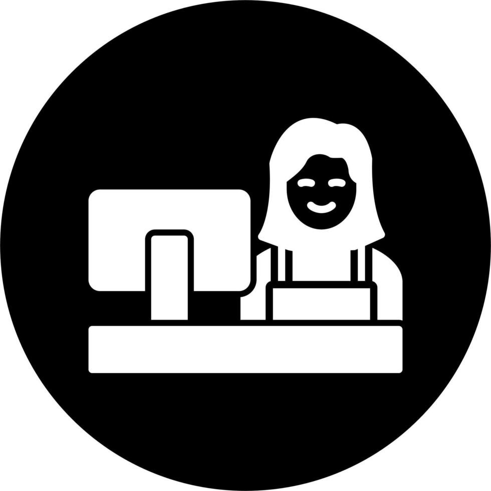 Cashier Vector Icon