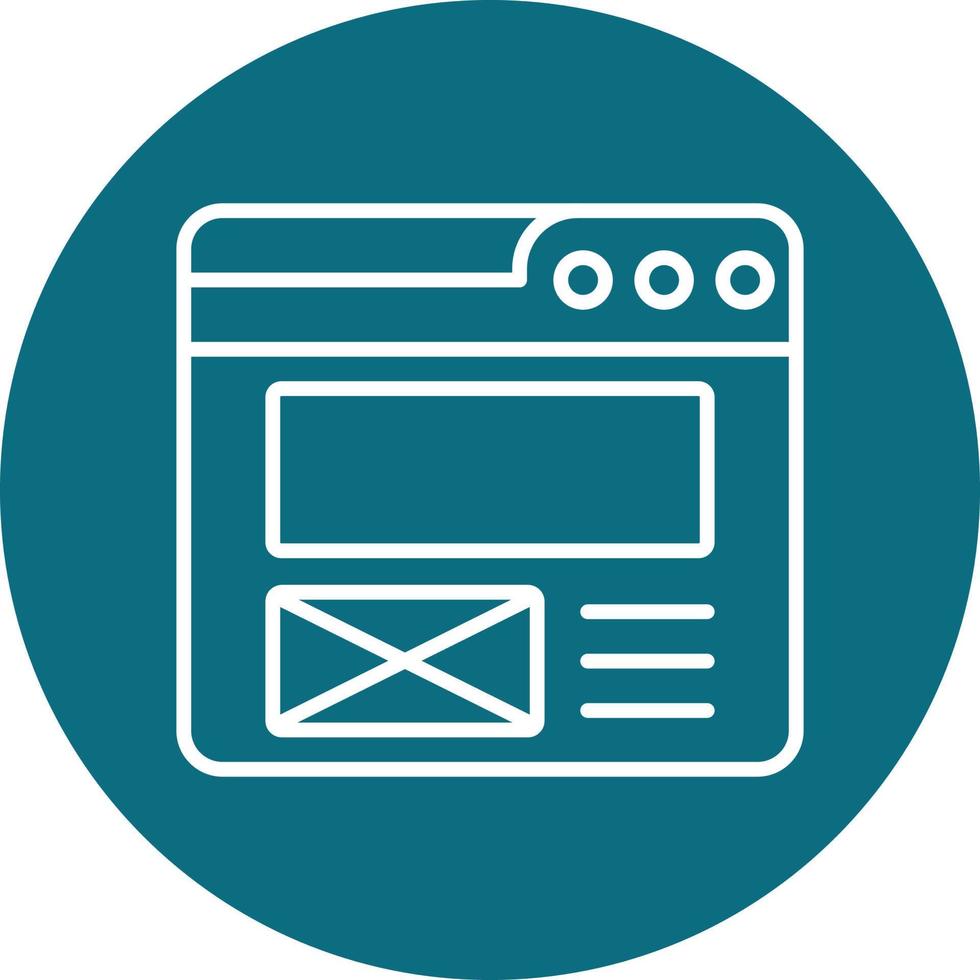 Web Layout Vector Icon