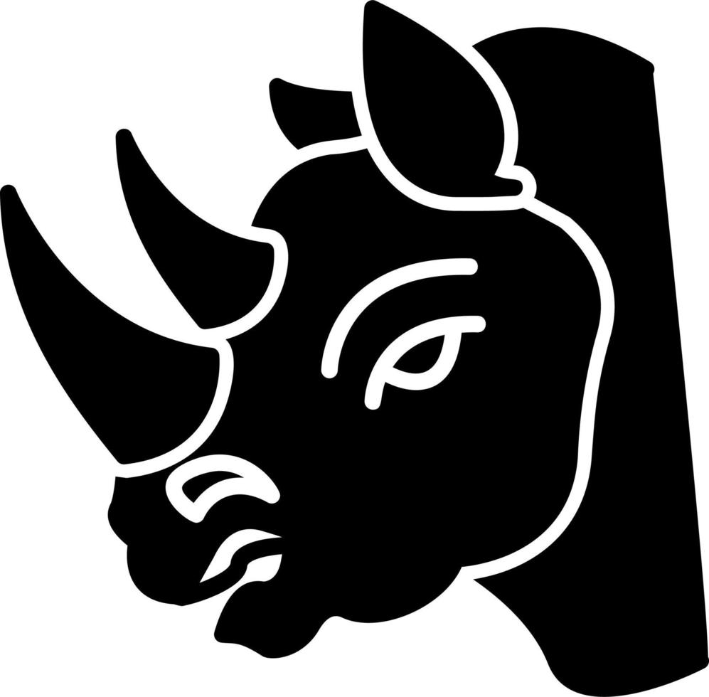 rinoceronte vector icono