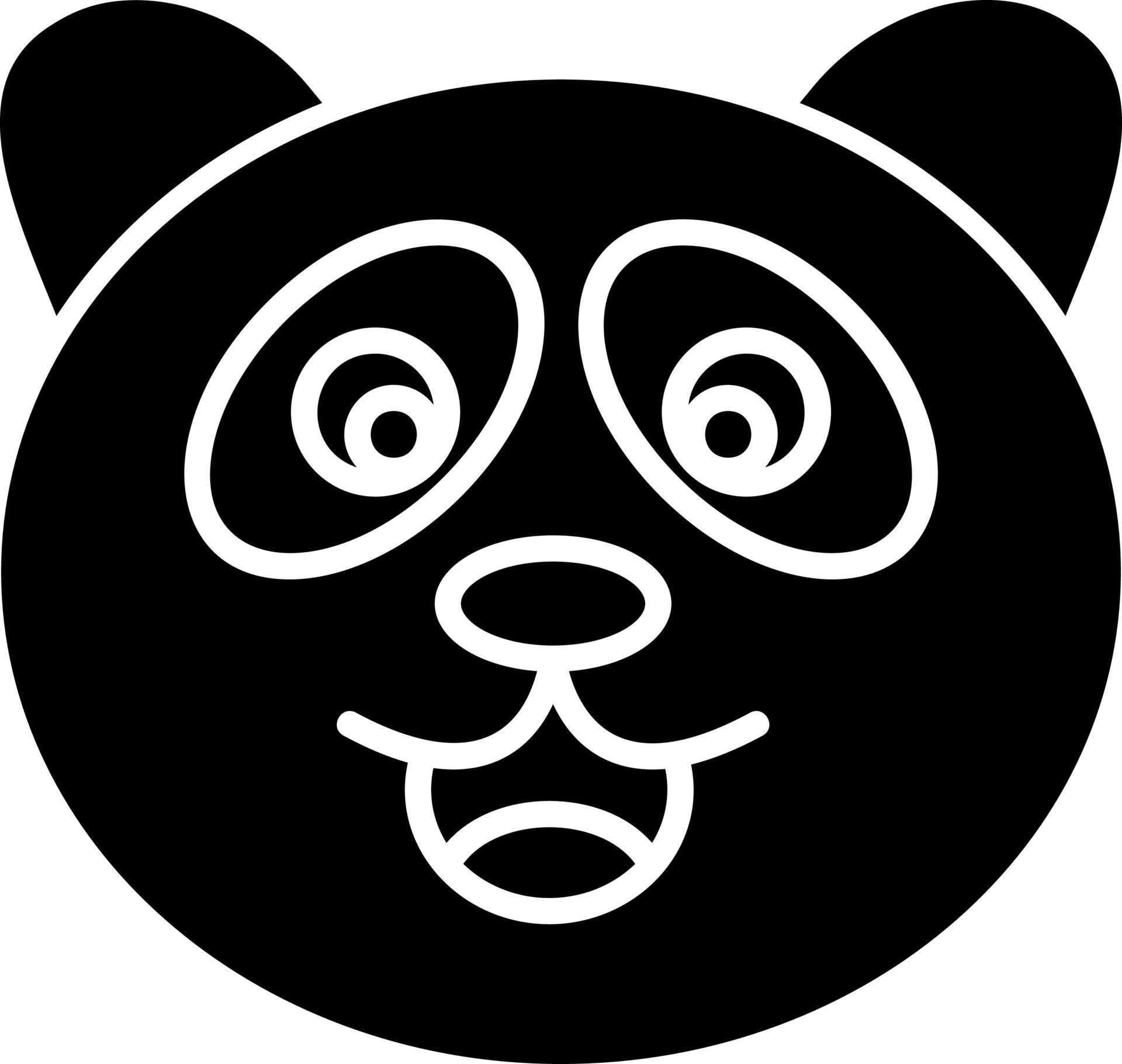 Panda Vector Icon 21016090 Vector Art at Vecteezy