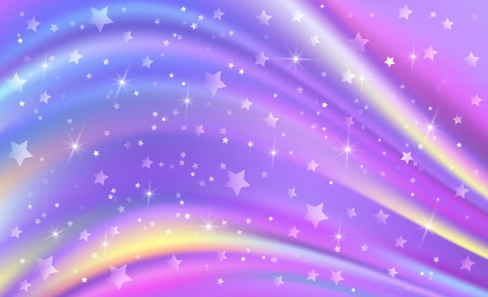 Fantasy purple background in stars. vector