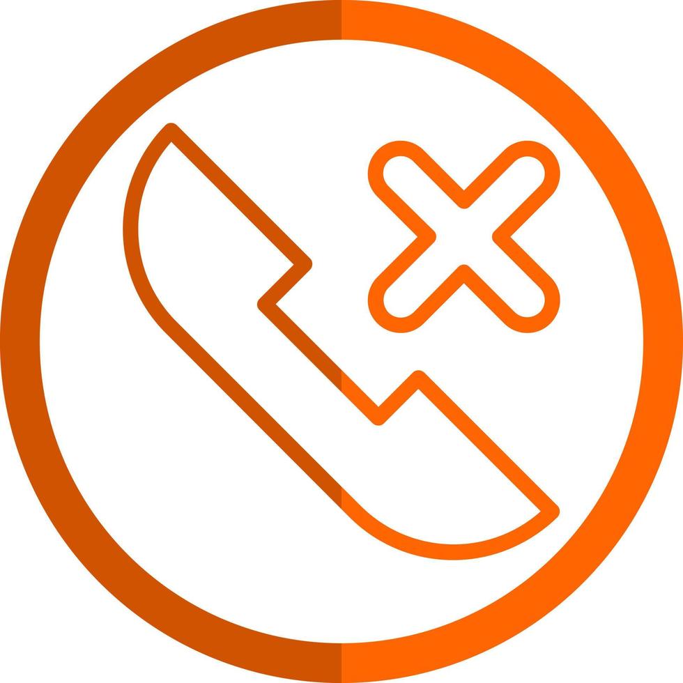 Missed call Vector Icon Design