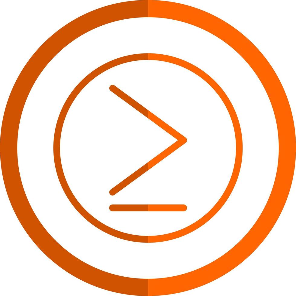 Greater Than Vector Icon Design