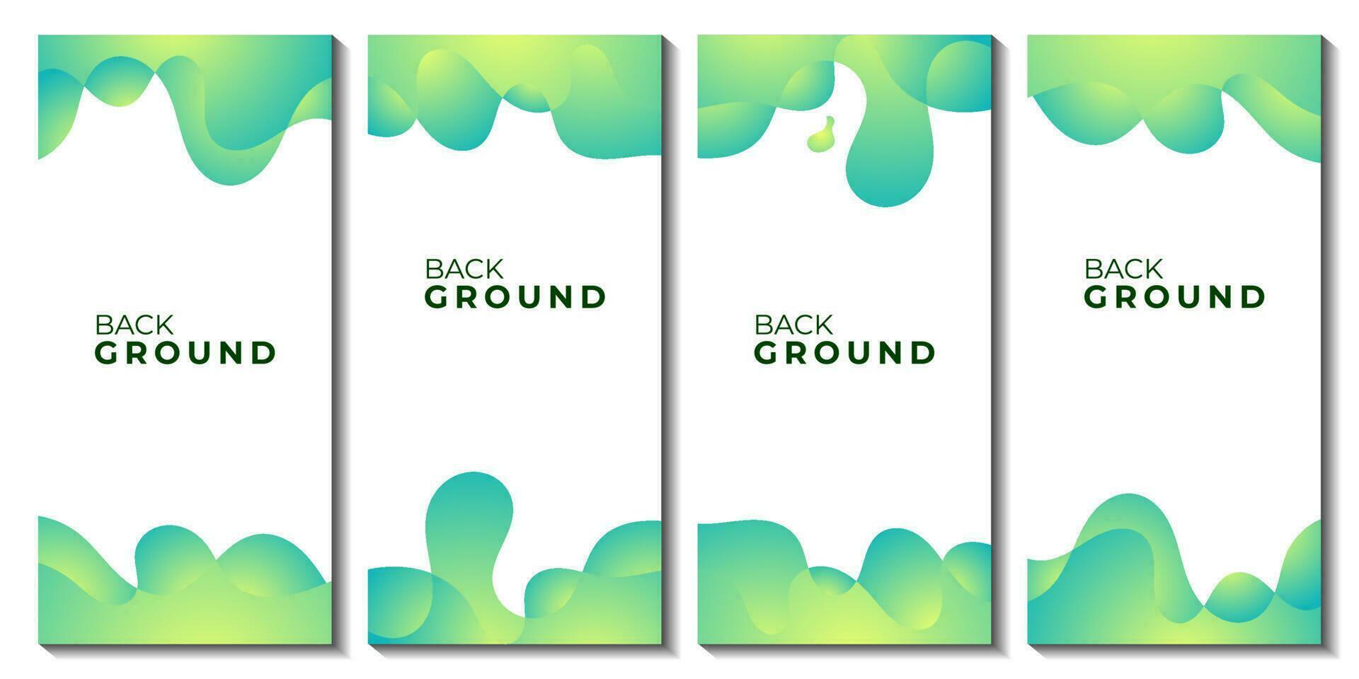 abstract background fluid green gradient vector