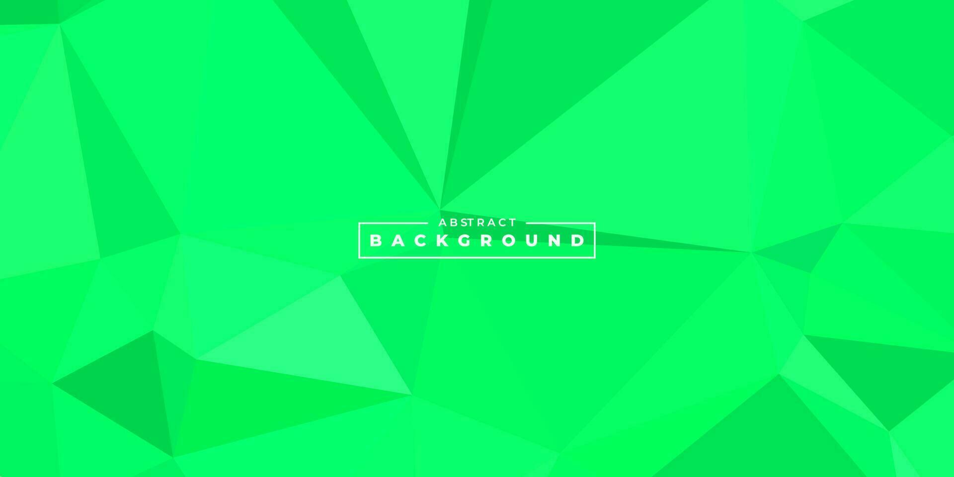 abstract green background with triangle vector