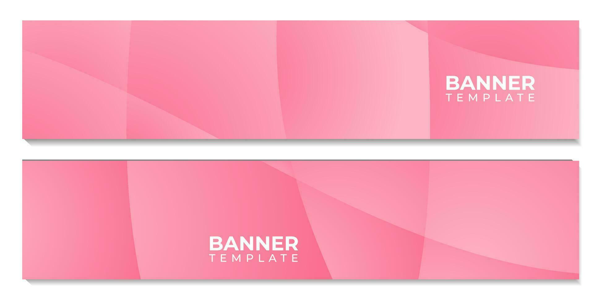 set of banner template with wave colorful vector