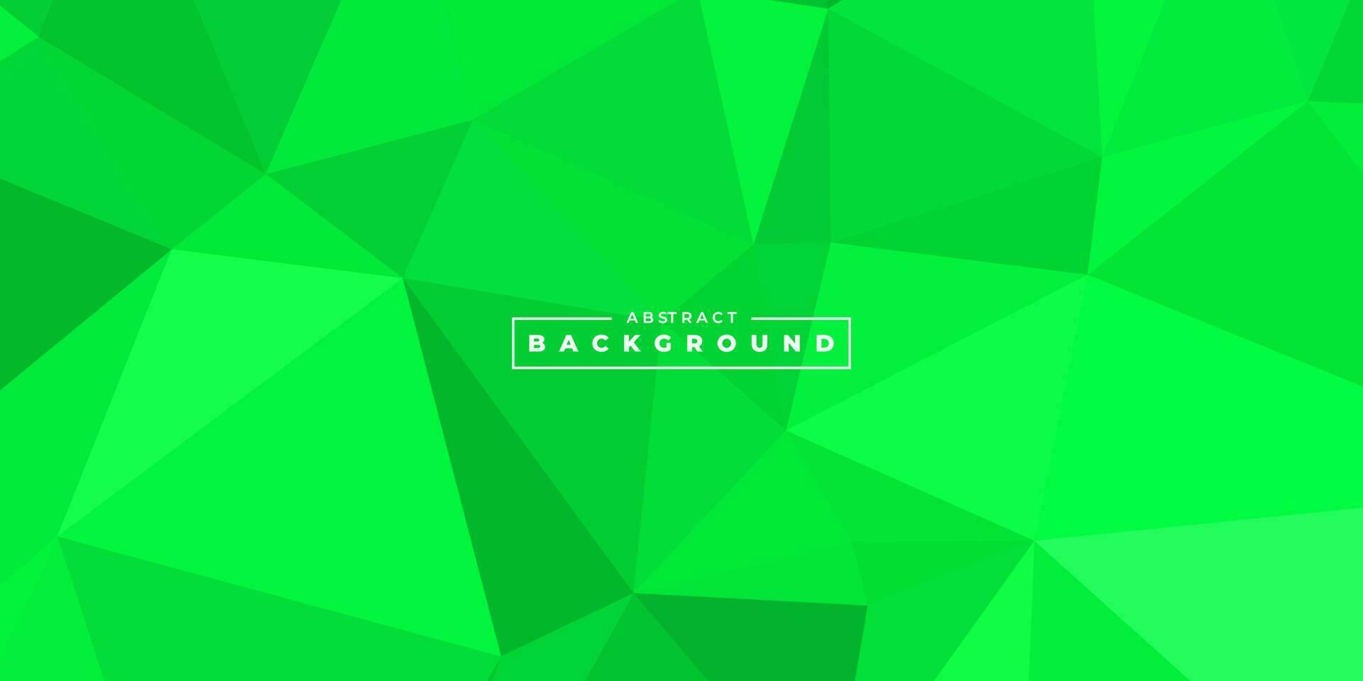 abstract green background with triangle vector