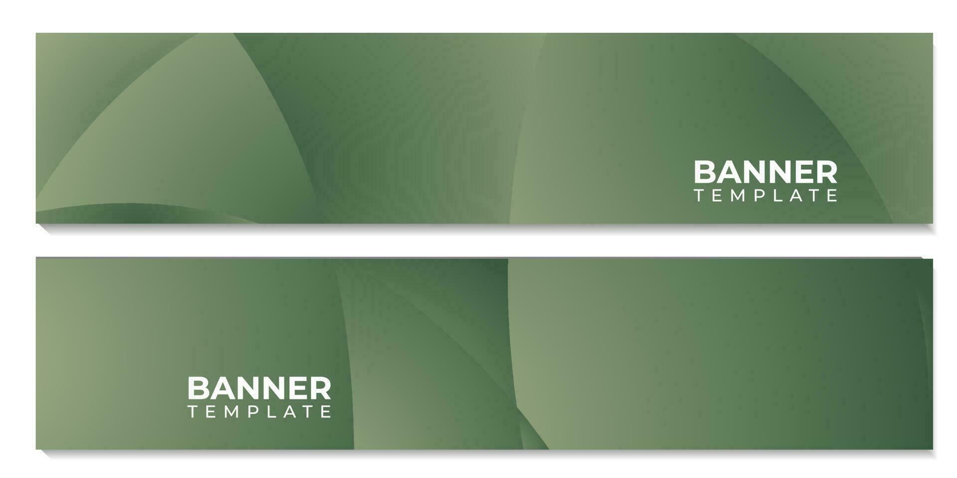 set of banner template with wave colorful vector