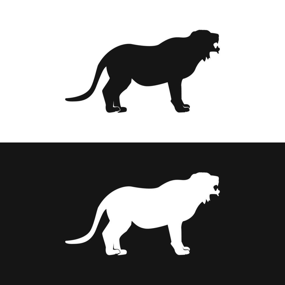 elegante vector ilustración de Tigre silueta