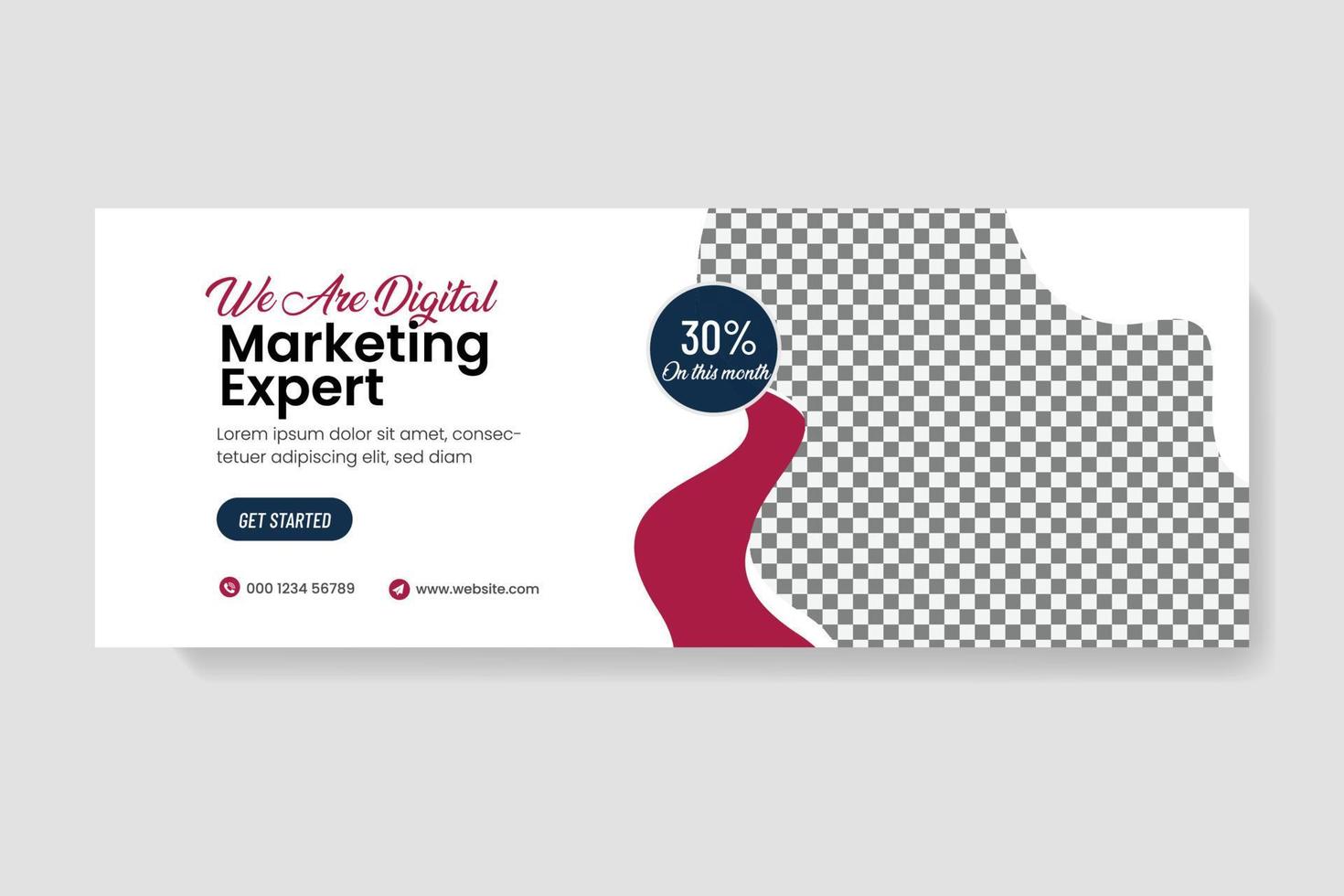 Social media cover vector templates fully editable, advertising design, web banner template