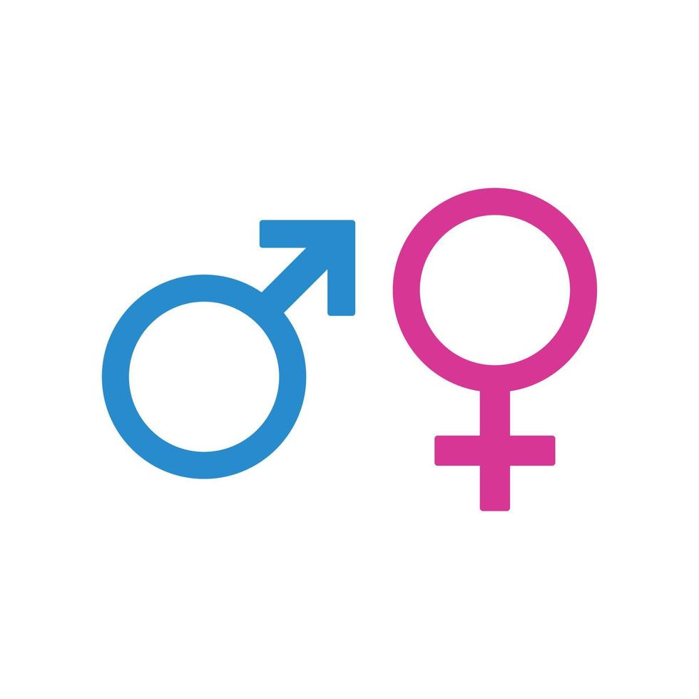 male and female icon. Male and female vector design. Male and female symbols. Gender sign. Boy icon. Female icon.  Girl sign. symbol for web site Computer and mobile vector.