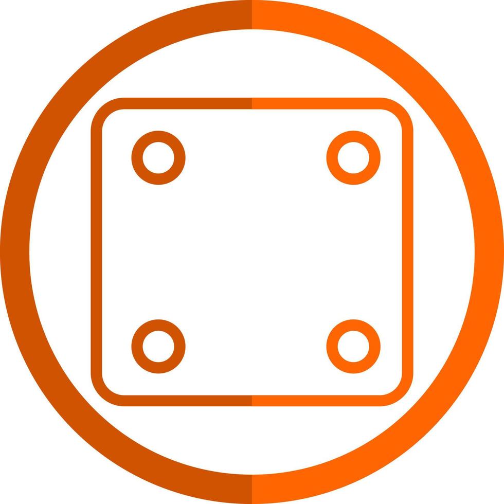 Dice Four Vector Icon Design