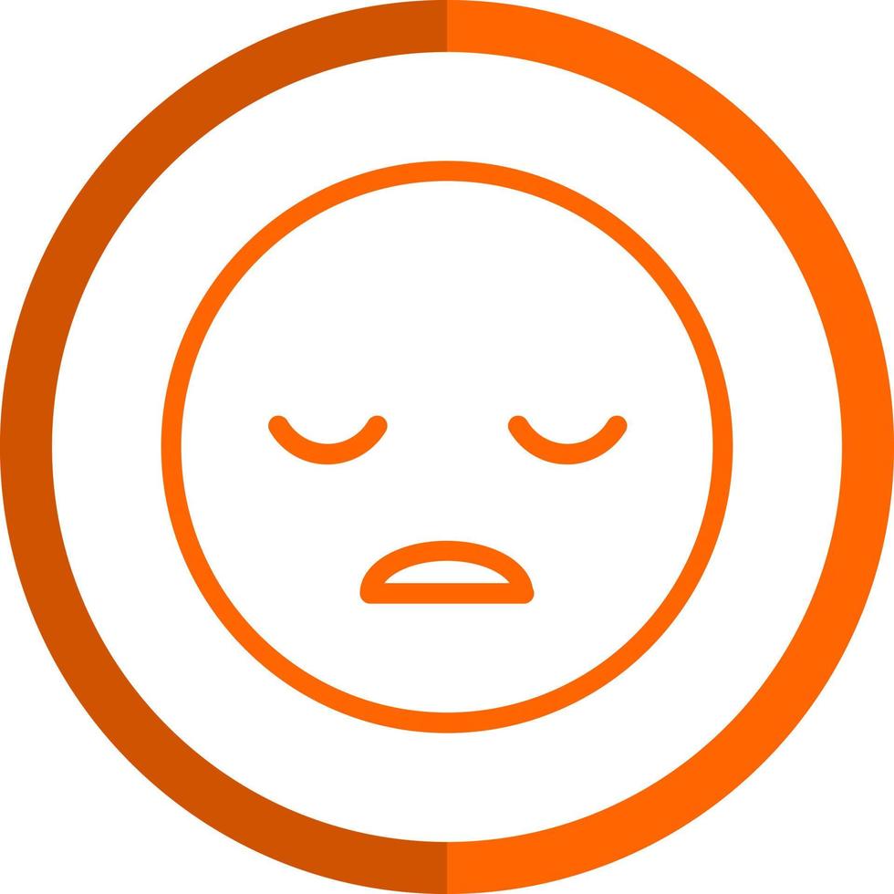 Frown Open Vector Icon Design