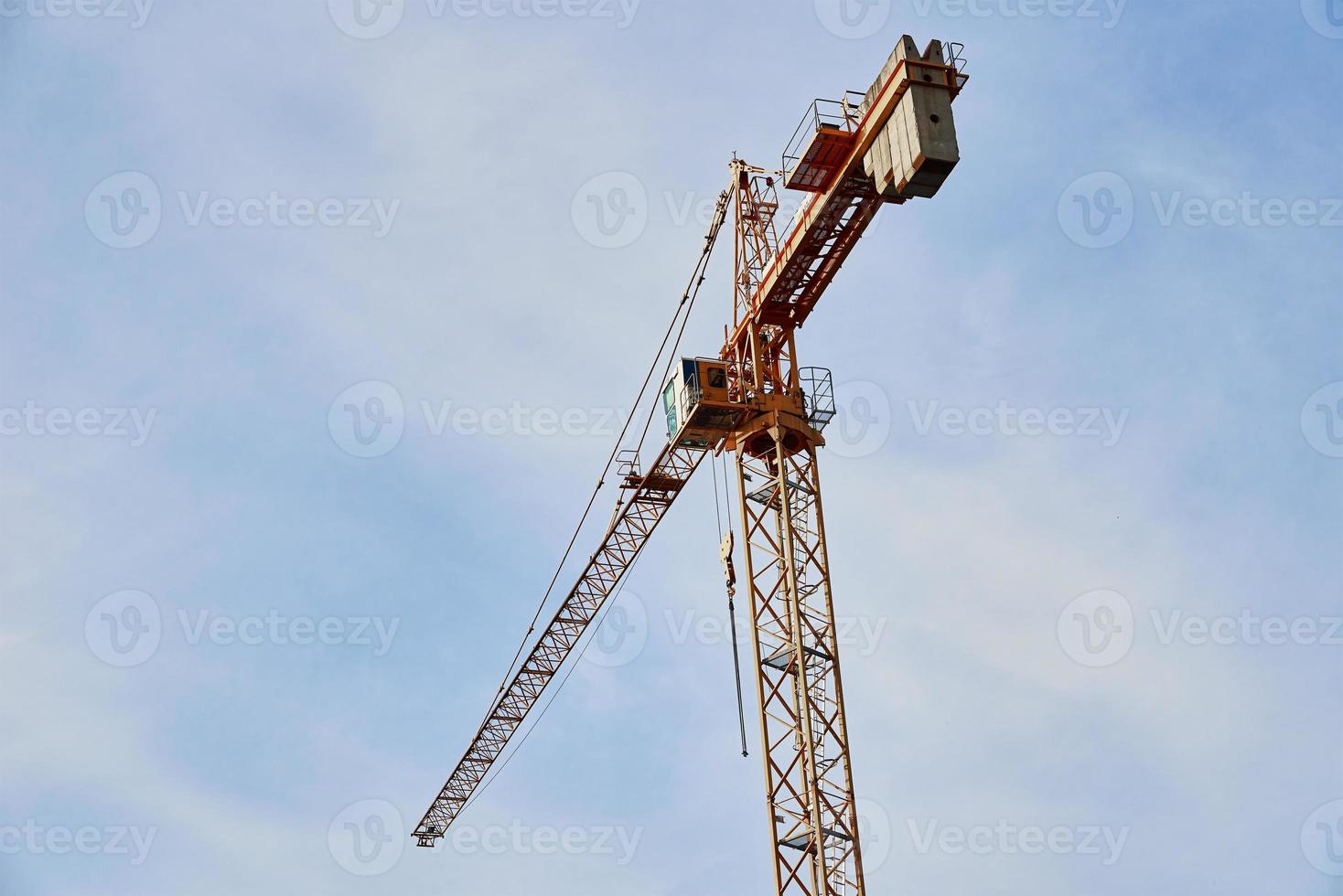 Construction crane close up photo