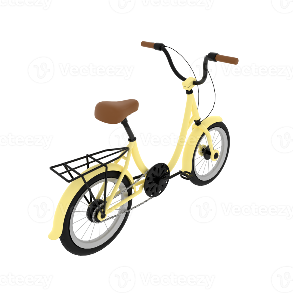 fiets achtergrond 3d illustratie transparant achtergrond png