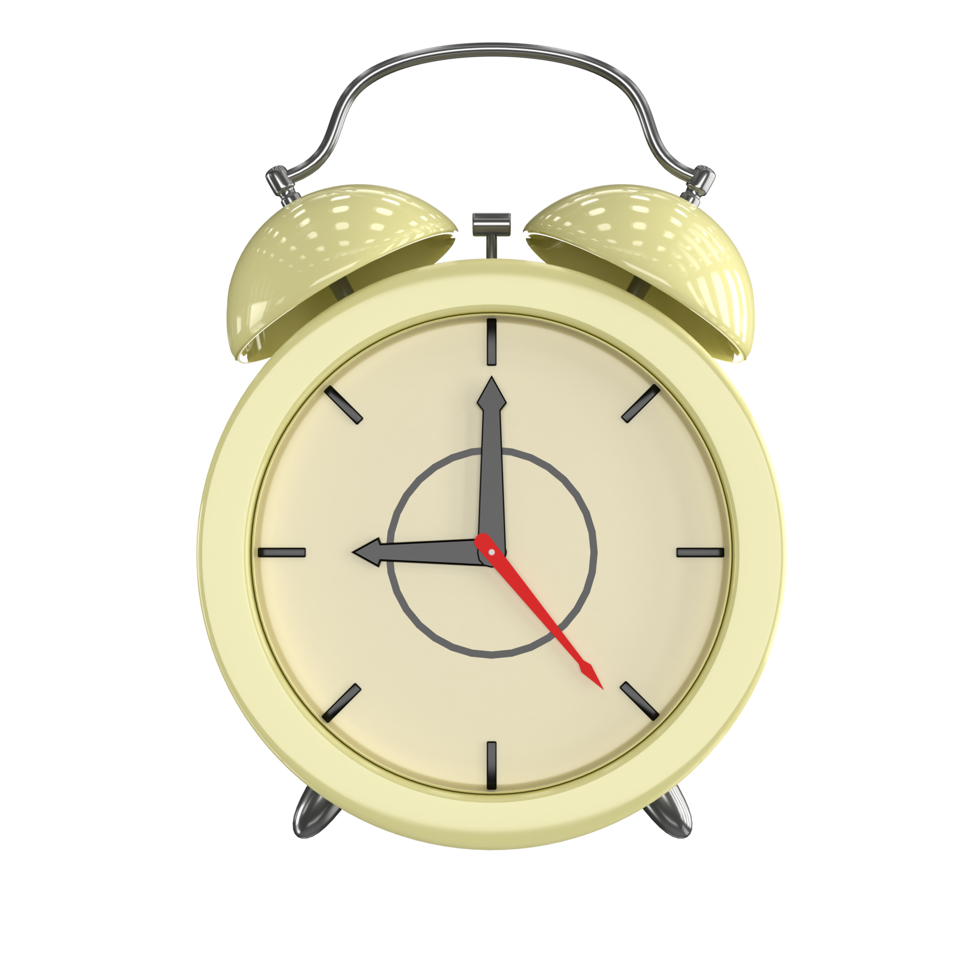 WEKER CLOCK 3D ILLUSTRATION TRANSPARENT BACKGROUND 21017118 PNG