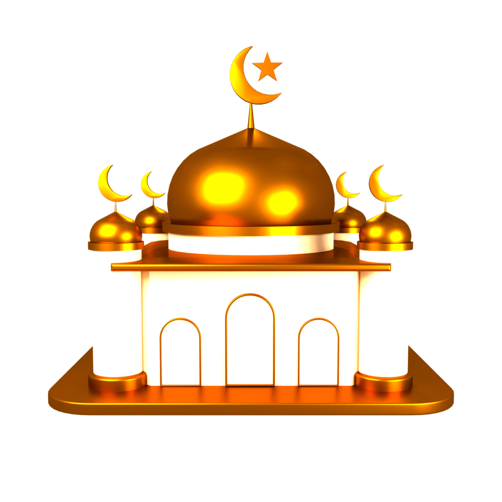 3D MOSQUE ILLUSTRATION png