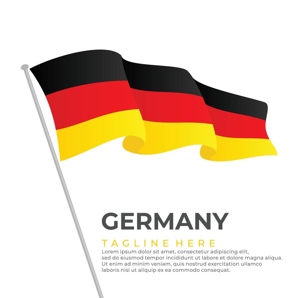modelo vector Alemania bandera moderno diseño