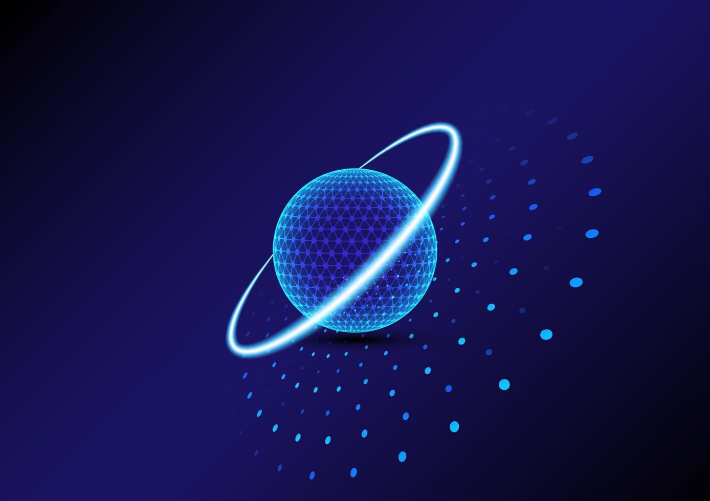 3d globo geometría tecnología futurista innovación vector antecedentes