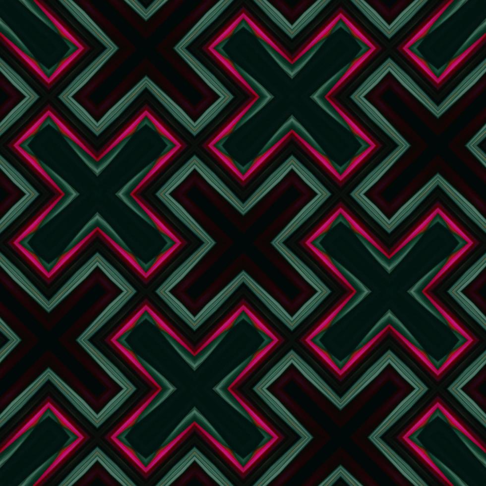 Seamless pattern of cross shape in dark color. photo