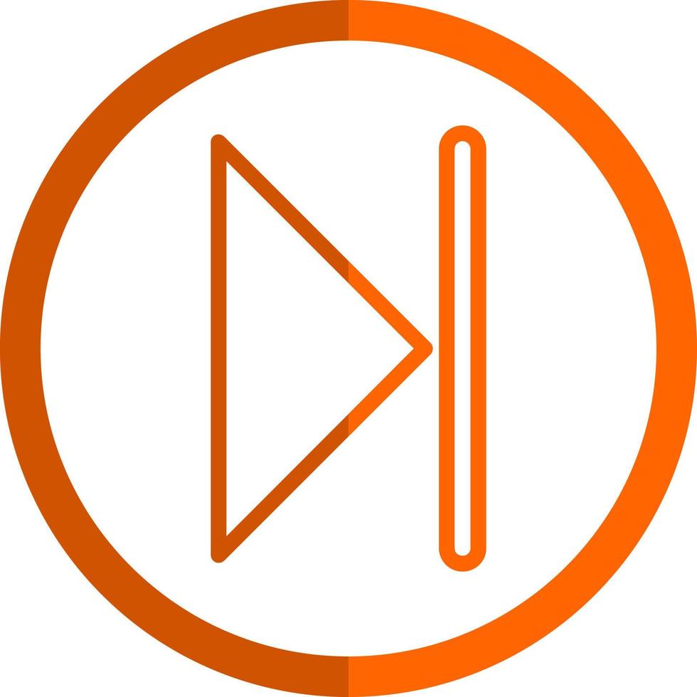 Skip Vector Icon Design