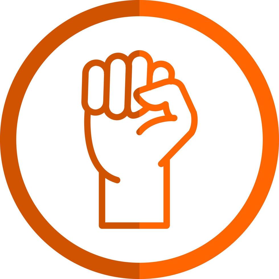 Fist Raised Vector Icon Design