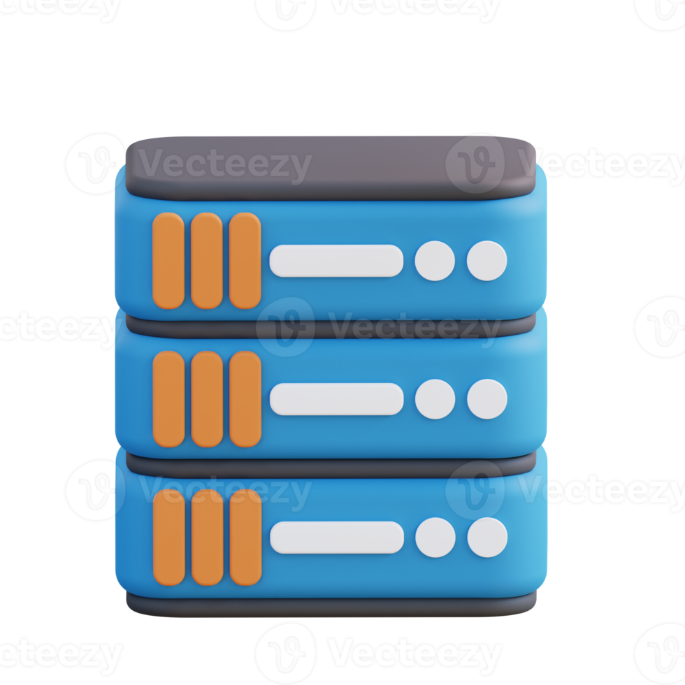 3D illustration of storage management png