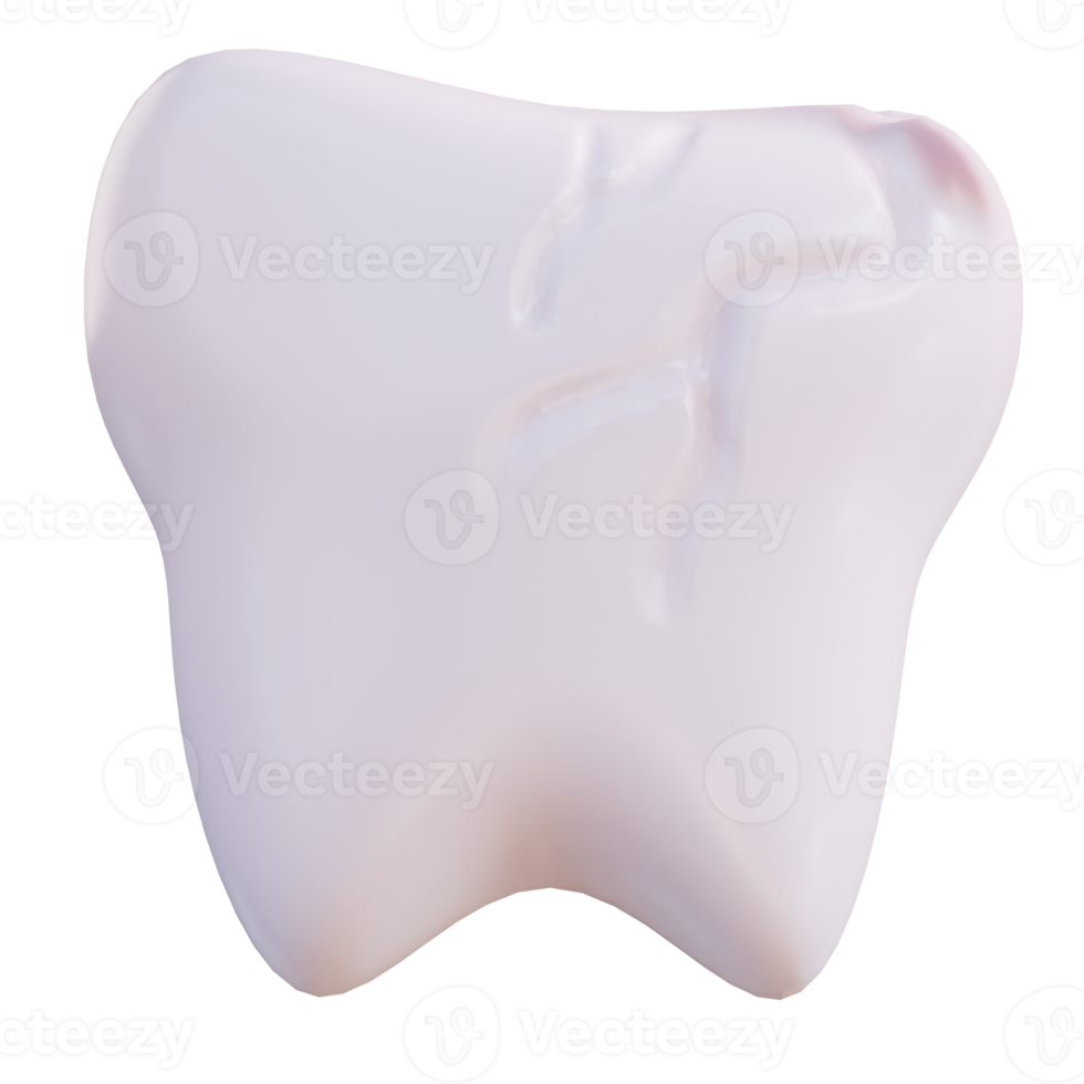 3d illustrazione di cavità denti png