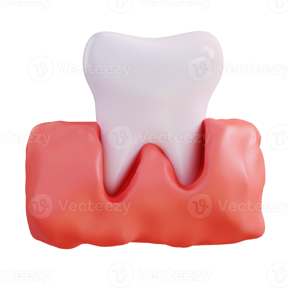 3d Illustration von Zähne und Zahnfleisch png