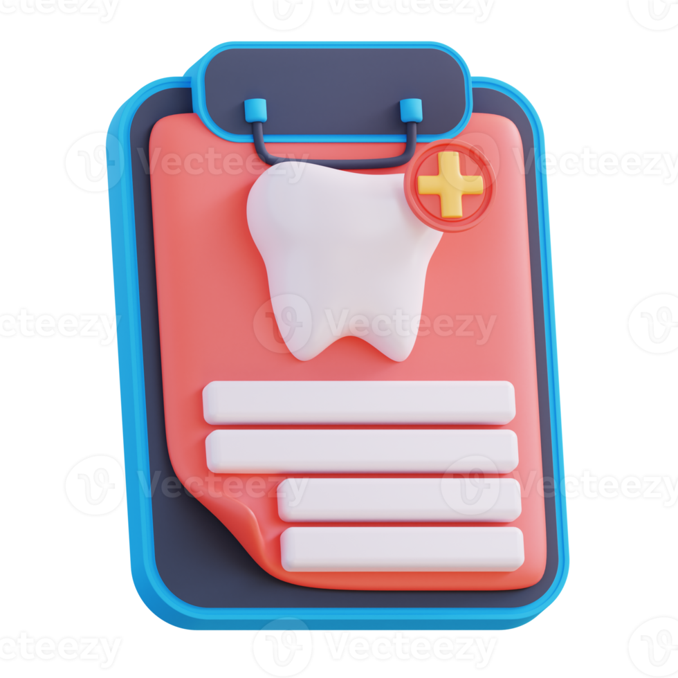 3d illustration dental data portfolio png