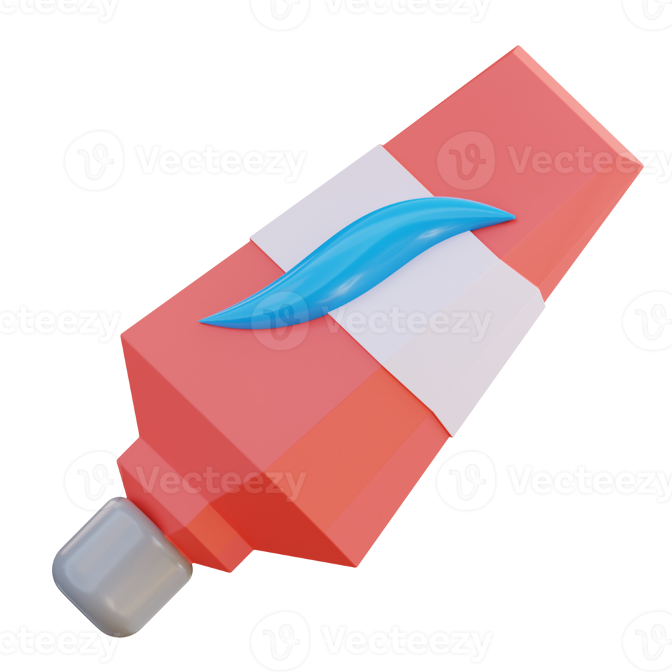 3d illustration of toothpaste png