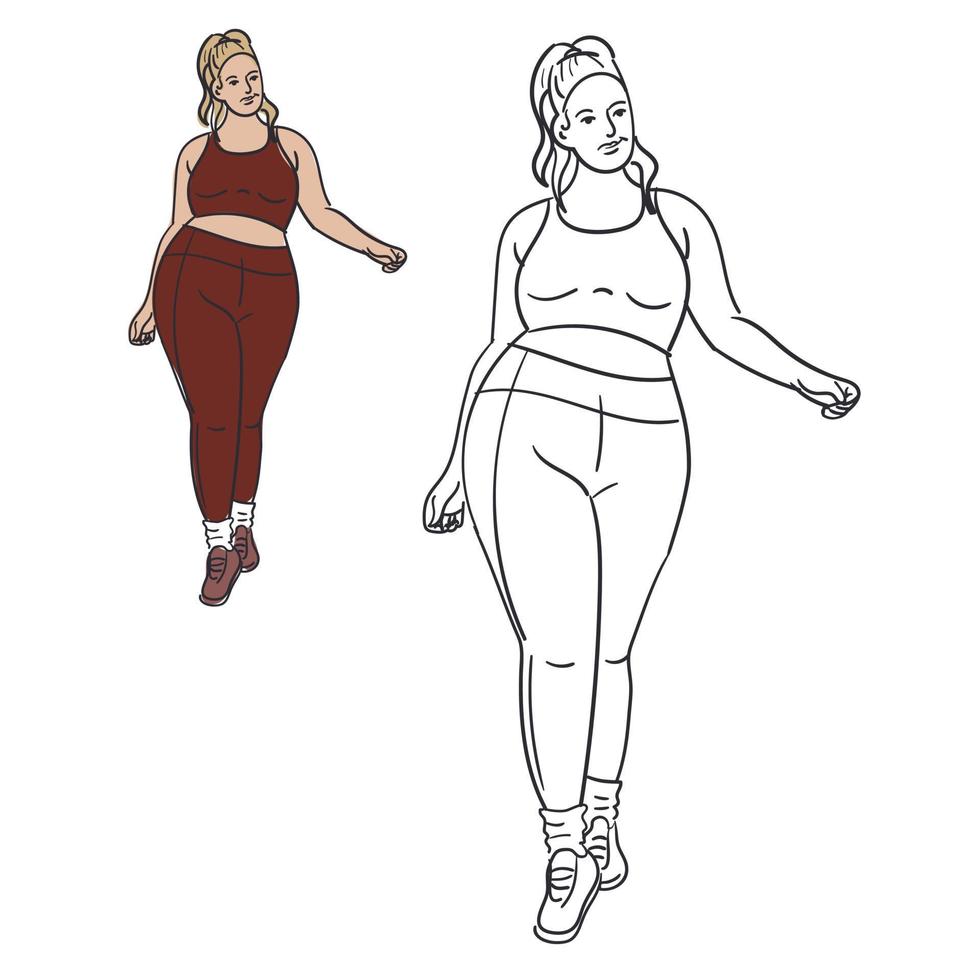 https://static.vecteezy.com/system/resources/previews/021/018/293/non_2x/the-outline-of-a-full-female-figure-in-a-tracksuit-is-engaged-outline-of-a-silhouette-of-a-large-woman-in-underwear-bodypositive-female-body-illustration-color-and-contour-illustration-vector.jpg