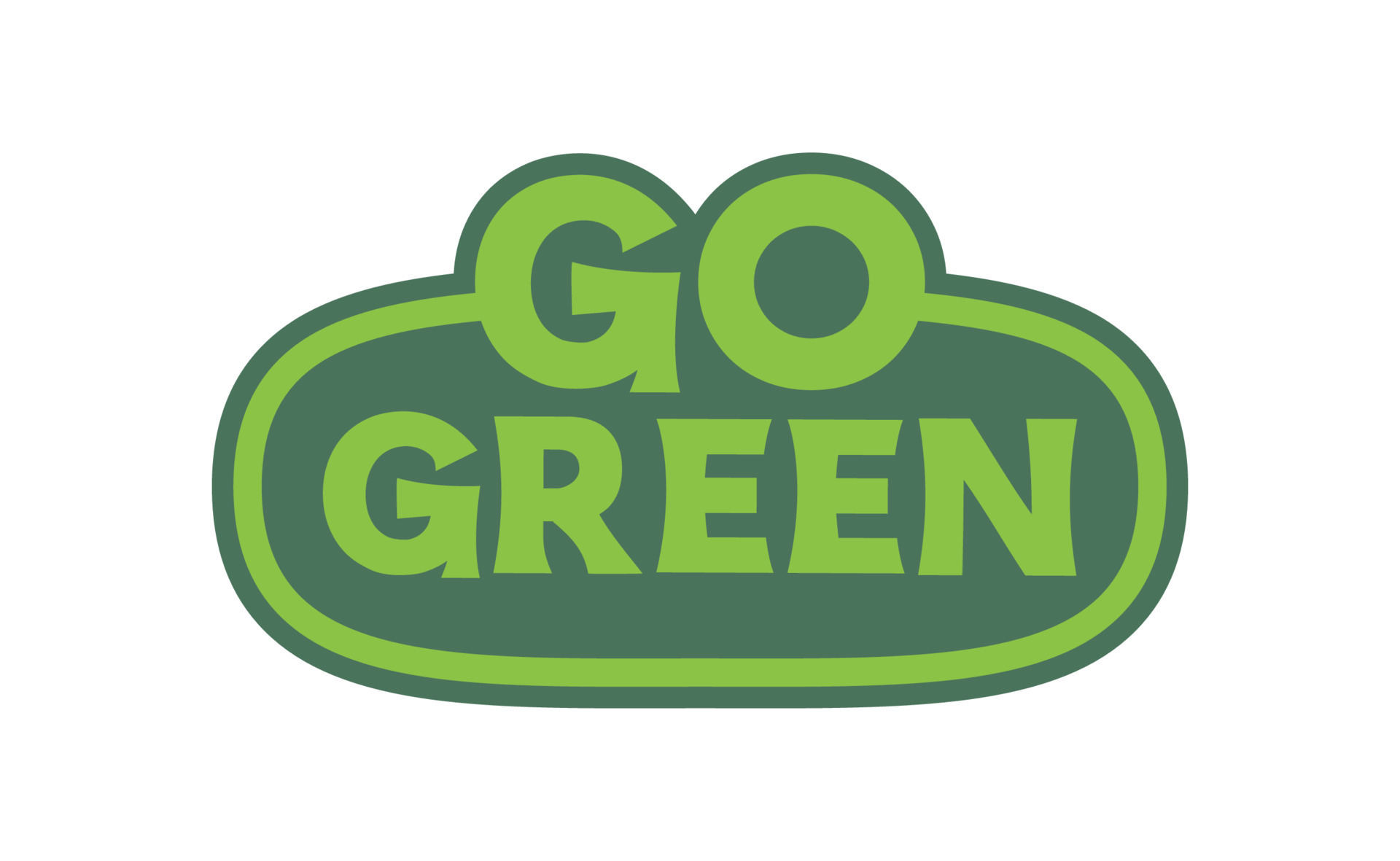 Go Green badge. Ecofriendly slogan. Badge pin with environmental