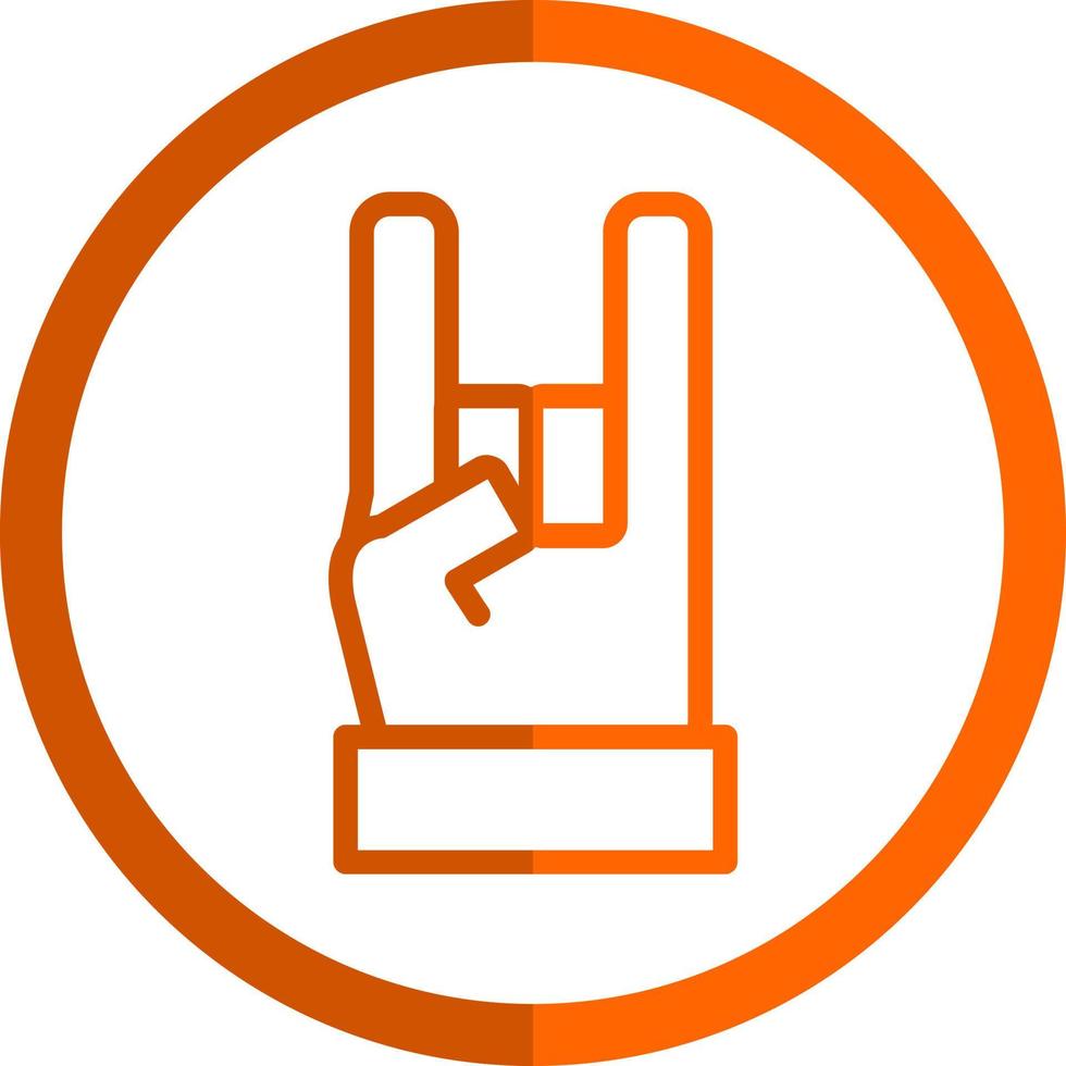 Hand Rock Vector Icon Design