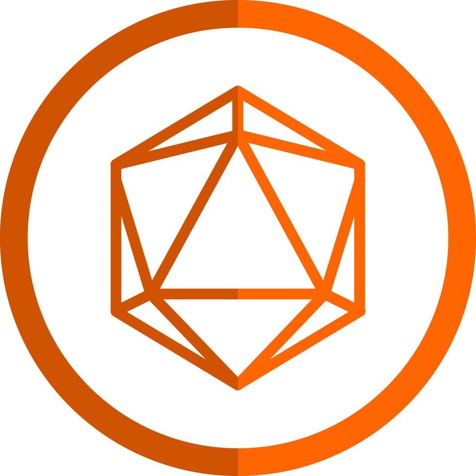 Dice D20 Vector Icon Design