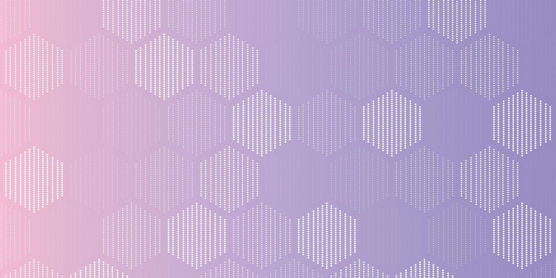 Seamless geometric pattern with dots and purple gradient. Suitable for background, banner, poster, etc vector