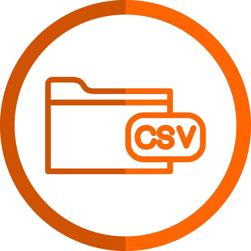 diseño de icono de vector de archivo csv