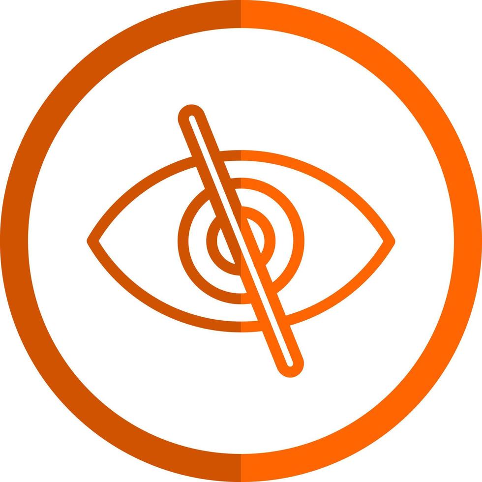 Eye Slash Vector Icon Design