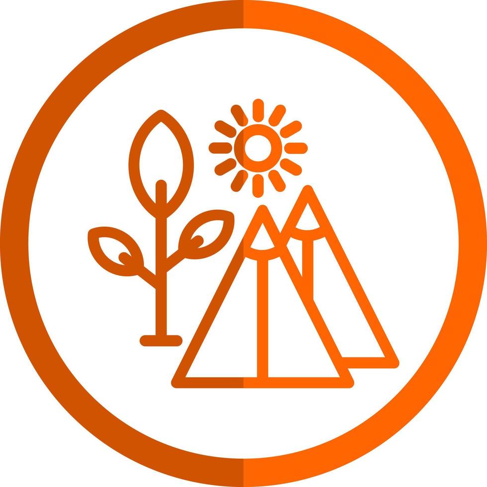 Campground Vector Icon Design
