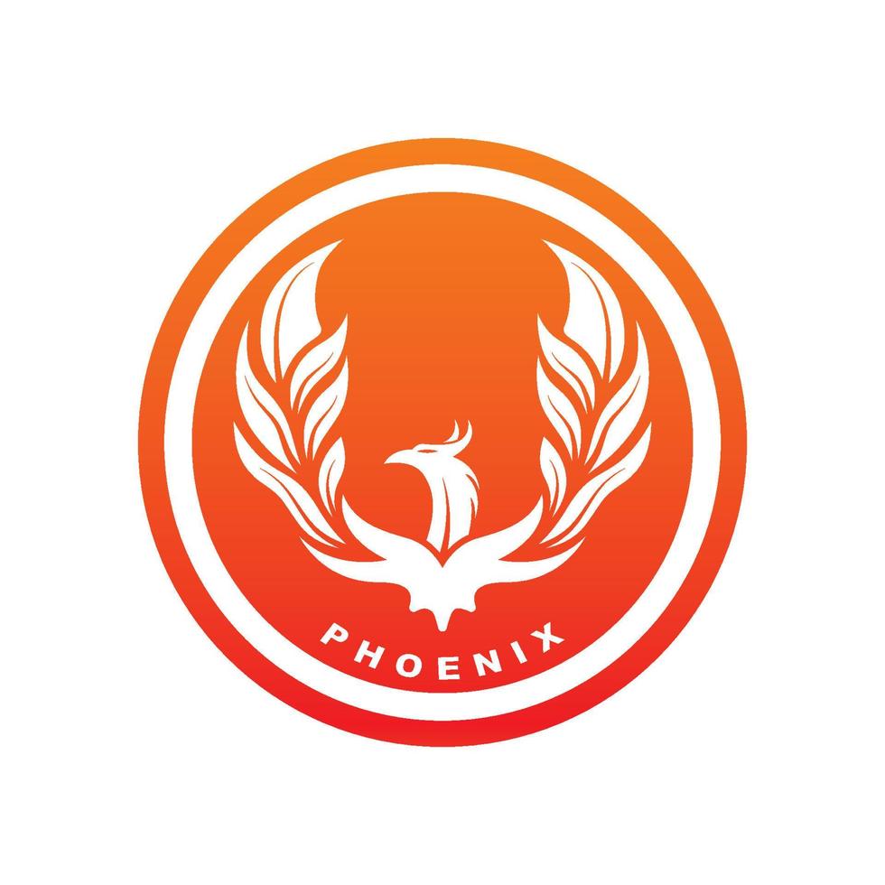 Phoenix logo icon, vector illustration, template design, brand company