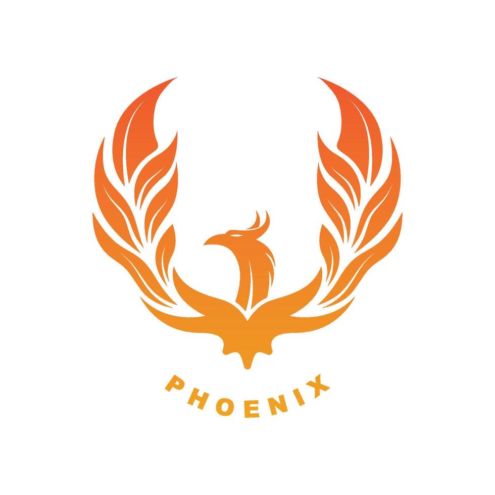 Phoenix logo icon, vector illustration, template design, brand company