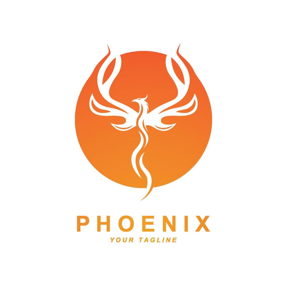 fénix logo icono, vector ilustración, modelo diseño, marca empresa